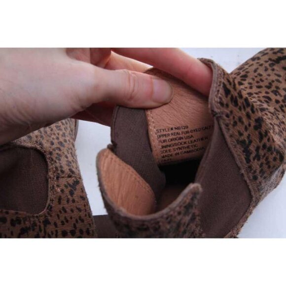 MADEWELL The Laura Chelsea Boot in Spotted Calf Hair bootie ankle boots sz 6 - Picture 8 of 9